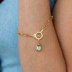 Baguette Birthstone Charm