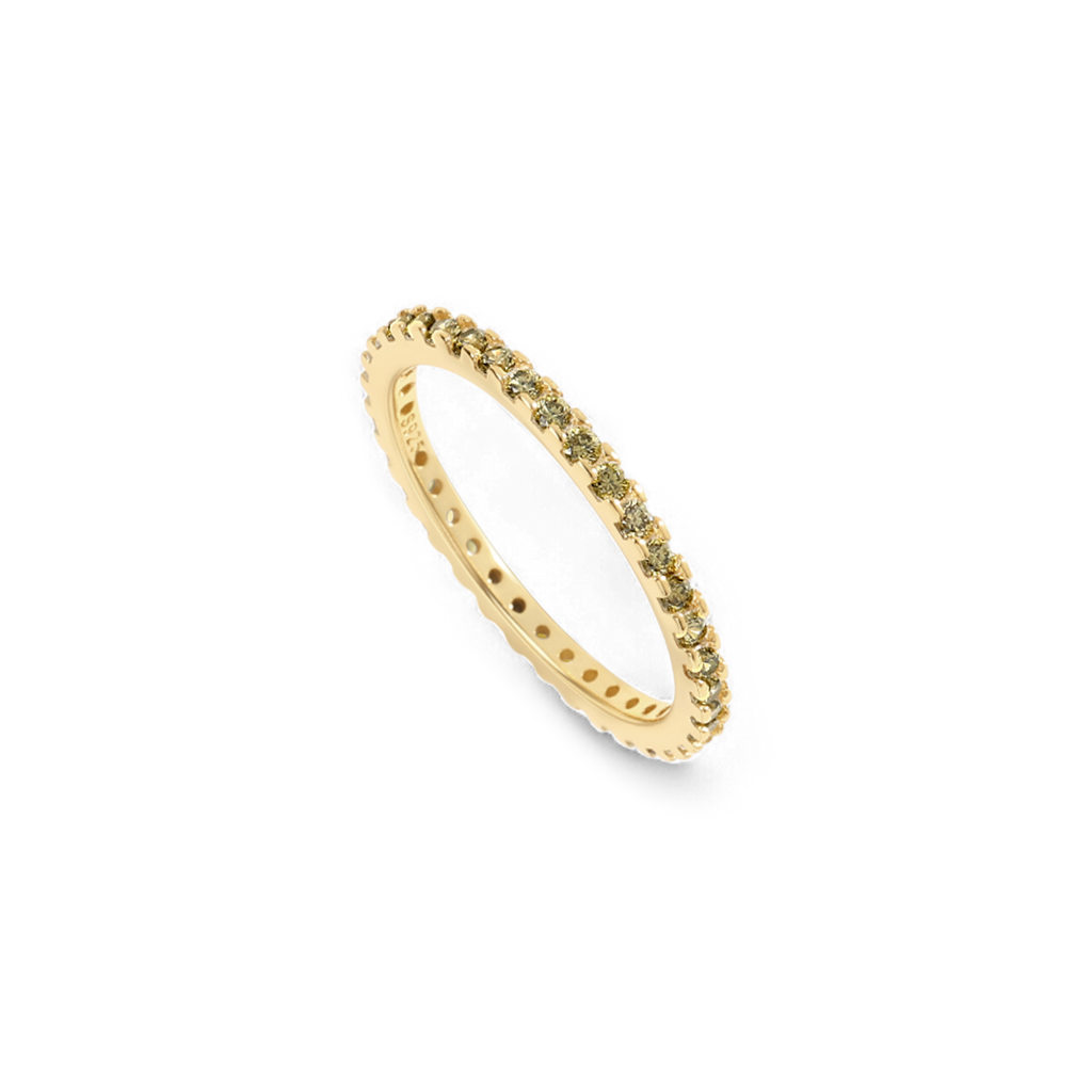 August Birthstone Eternity Stacking Ring