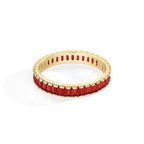 Baguette Birthstone Eternity Band