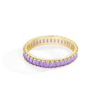 Baguette Birthstone Eternity Band