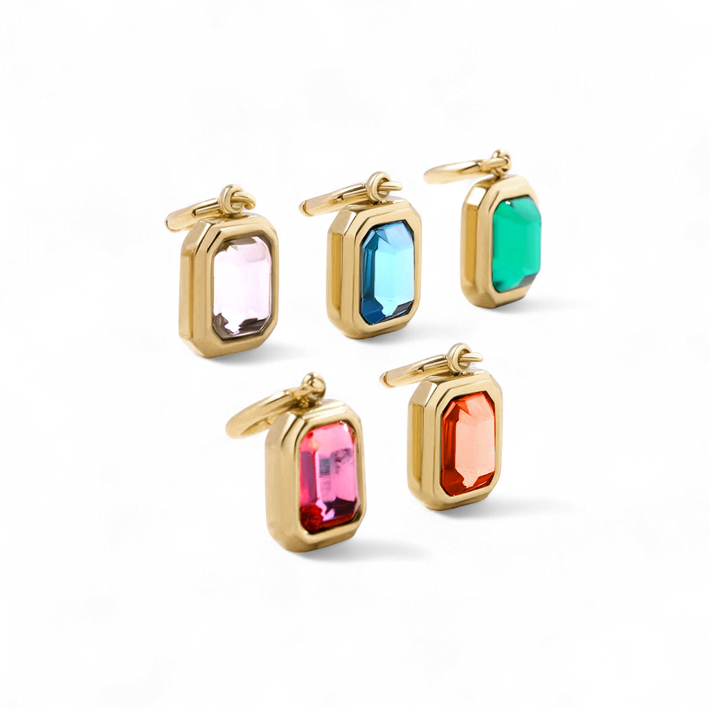 Baguette Birthstone Charm