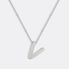 Balloon Initial Necklace with Satellite Chain