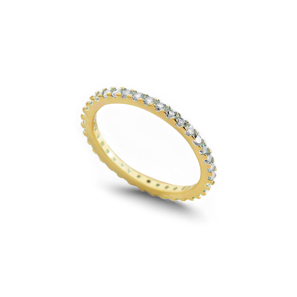 April Birthstone Eternity Stacking Ring
