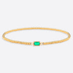 Gold Beaded Birthstone Bracelet