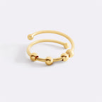 Adjustable Beaded Fidget Ring
