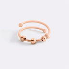 Adjustable Beaded Fidget Ring