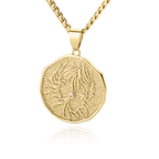 Astrological Sign Coin Pendant Necklace