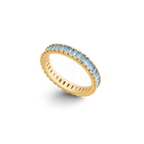 Baguette Birthstone Eternity Band