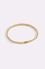 Gold Beaded Birthstone Bracelet