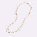 Mint Paperclip Necklace