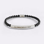 All Things Through Christ Beaded Inspire Bracelet