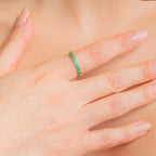 August Birthstone Eternity Stacking Ring