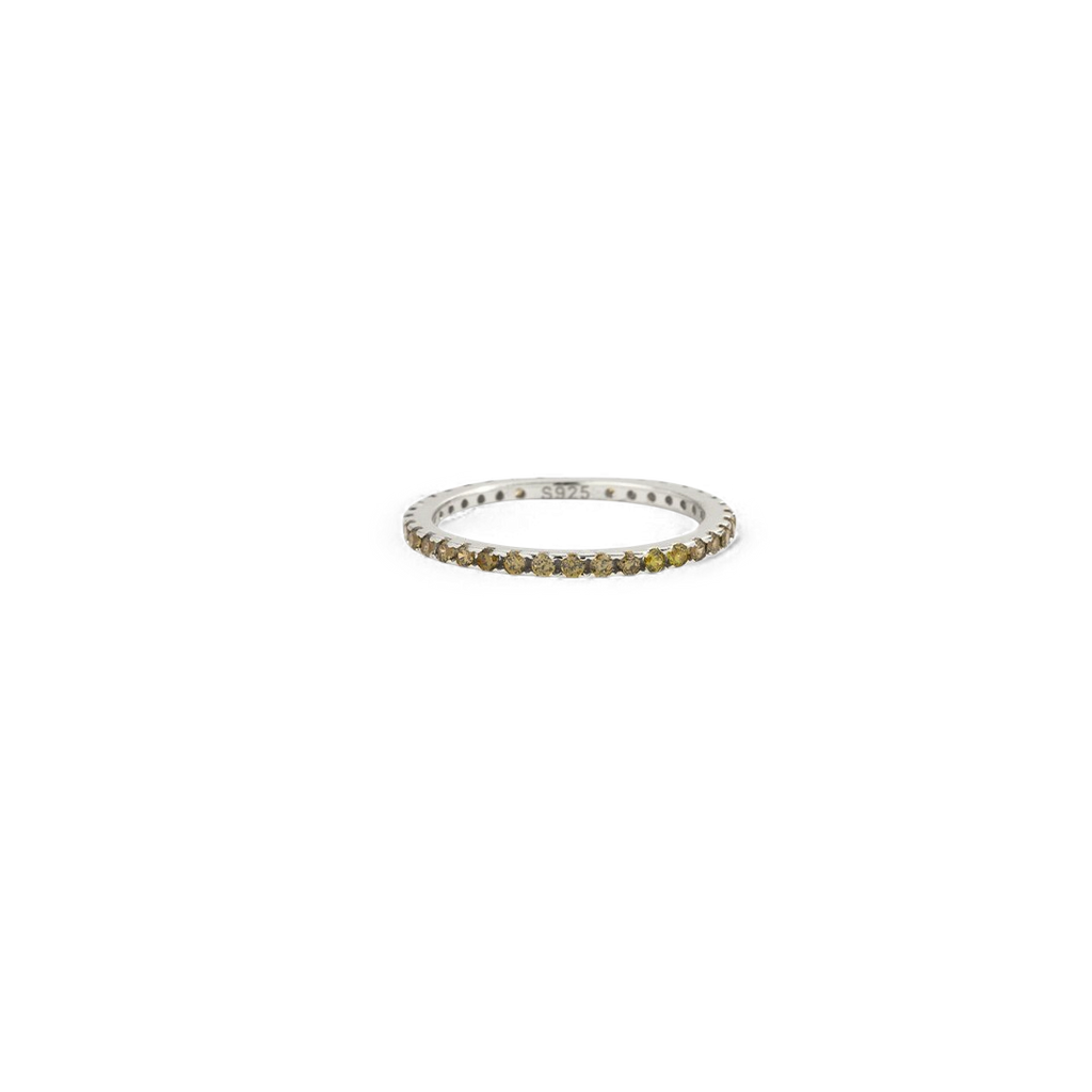 August Birthstone Eternity Stacking Ring