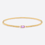 Gold Beaded Birthstone Bracelet